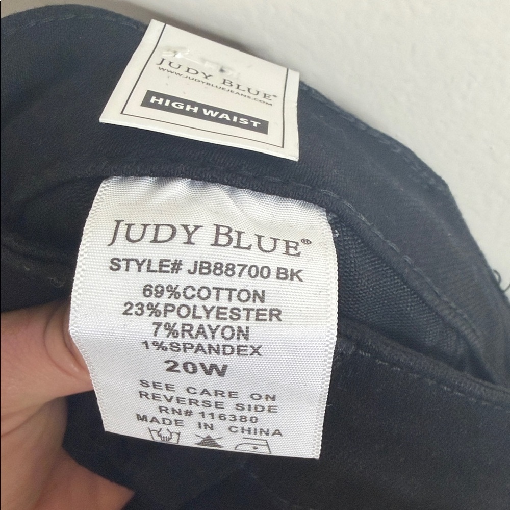 Judy Blue Charcoal Button-Fly Pants - Picture 15 of 15